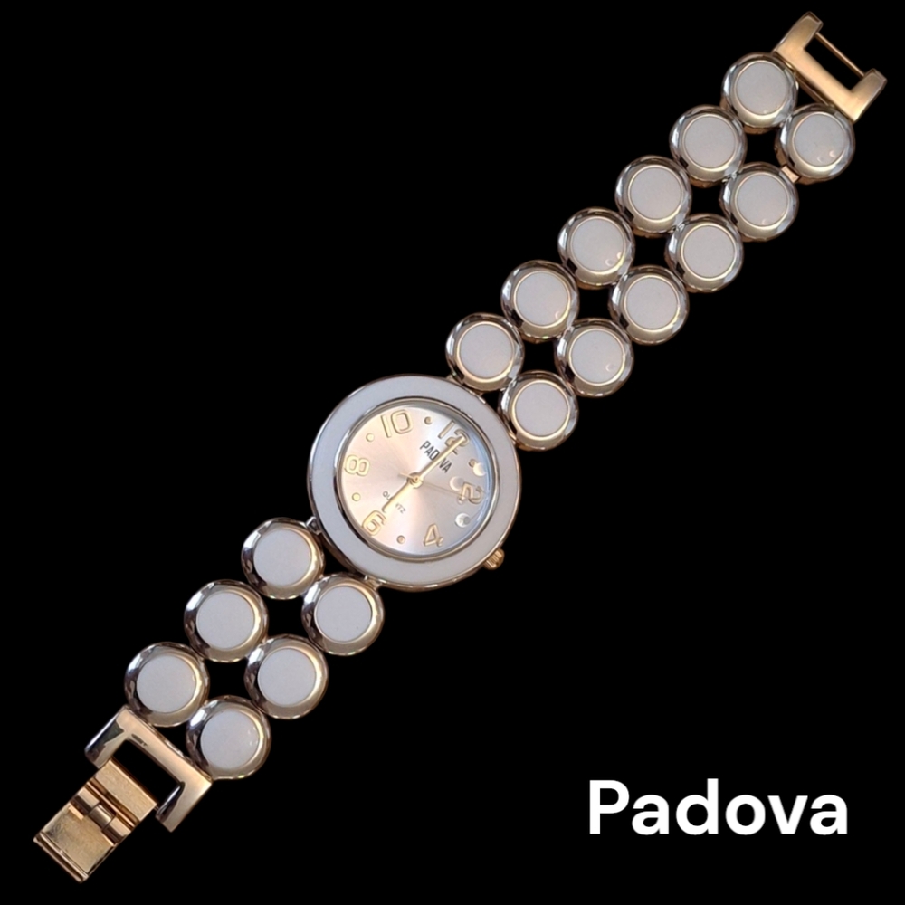 PADOVA Gold and Cream Watch with Elegant Design